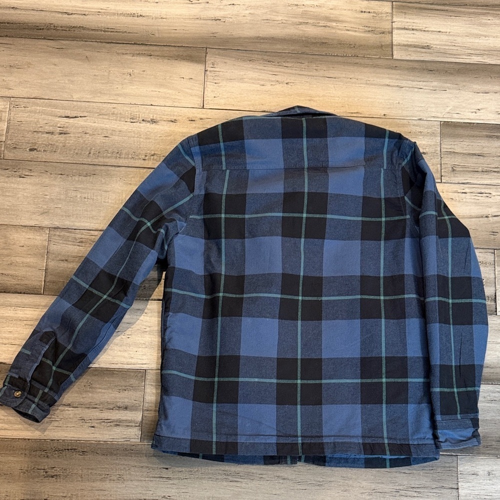 Timberland Blue and Black Plaid Shirt Jacket - Picture 13 of 14
